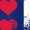 Blue, variant on Mens Womens Valentine's Day Letter Print Crewneck Sweatshirt Casual Pullover Top Polyester Lightweight Stretchable Daily