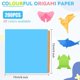 thumbnail image 5 of Juego de papel para origami, 200 hojas, 20 colores, hojas cuadradas de doble cara., 5 of 5