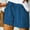 Blue-13, variant on HTNBO Plus Size Women Summer Shorts Casual Drawstring Elastic Solid Color Comfy Shorts with Pockets Lounge Beach Hiking
