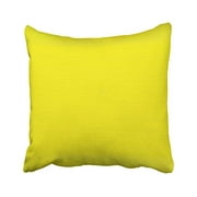 WinHome Decorative Canary Yellow Bright Fashion Color Trend Custom Throw Pillow Case Cushion Cover Pillowcase Pillow Cover Size 18x18 inches Two Side