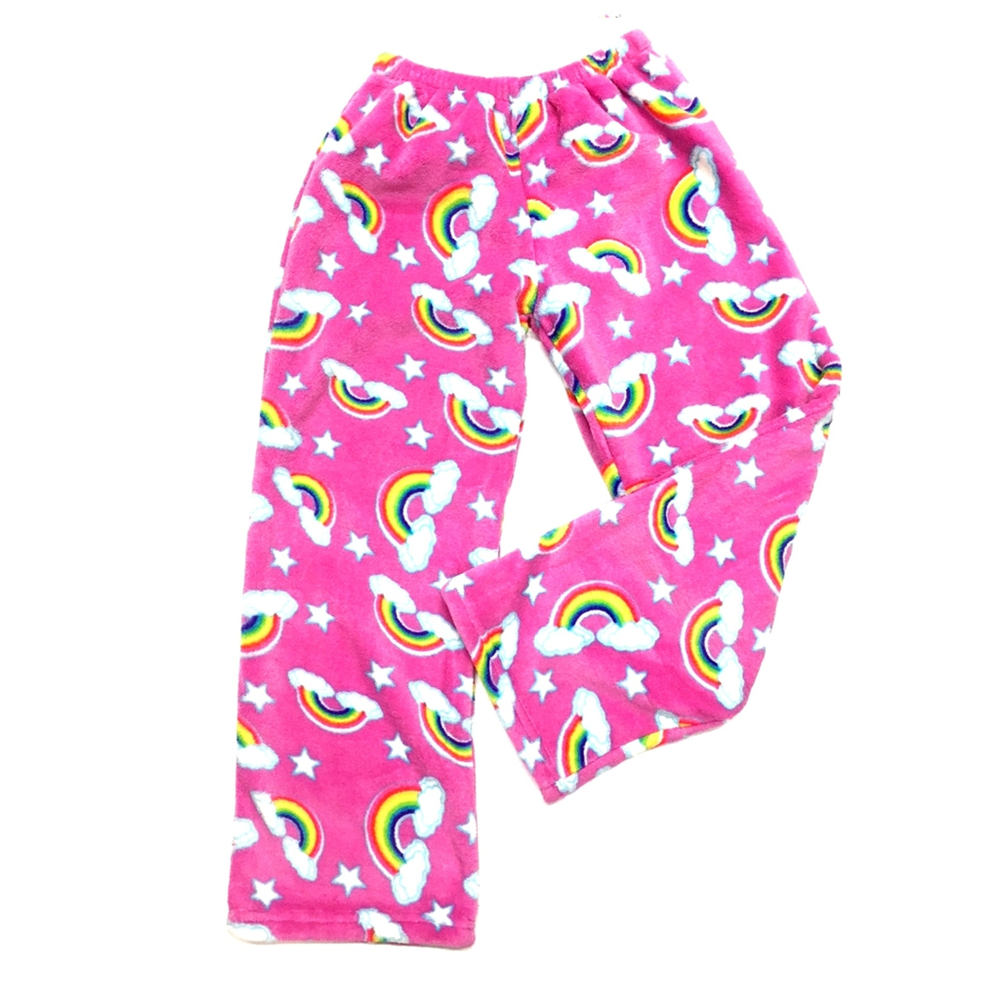 Confetti and Friends Girls Fuzzy Plush Pants Pajama Bottoms Girls