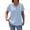 Light Blue, variant on Women's Summer Tops Textured V Neck Short Sleeve Blouse Breathable Solid Color Shirts Light Blue S