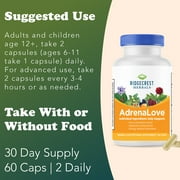 RidgeCrest Herbals Adrenal Fatigue Fighter, Stress and Energy Support Supplement with Ashwagandha, L-Theanine, Ginseng, Schisandra, Taurine, Holy Basil, B Vitamins (60 Vegan Caps, 30 Serv)