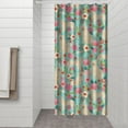 thumbnail image 3 of Cartoon Puppy Pattern Shower Curtain Waterproof Quick-Dry Bathroom Curtain Funny Dog Design, 3 of 5
