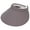 Grey, variant on Top Headwear Women's Wide Brim Visor - Sports 5 Inch Wide Clip On Cap, Weave Brown