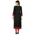 thumbnail image 3 of Phagun Kurta Solide Femme Kurti Ethnique en Rayonne Robe Tunique Bollywood, 3 of 3