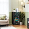 thumbnail image 2 of Tiger Dresser for Bedroom with 4 Storage Drawers Tiger Bengal Tiger Ornate Sofa Quirky Jungle Animal Oil Painting Dressers Chest of Drawers Steel Framed Fabric Closet Organizers for Toy Book Basket, 2 of 7