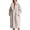 Beige, variant on Women's Winter Faux Fur Coat, Oversized Mid-Length Fluffy Outerwear, Warm Fleece-Lined Plus Size Trench Coat for Cold Weather, Party & Daily Fashion Wear Hot Pink M
