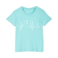 thumbnail image 3 of Ahuyic Summer Toddler Girls Short Sleeve Tshirt,Girls Casual Blouse And Tank Tops,Toddler Kids Boys Girls Cotton T-shirt Fashion Cute Round Neck Print Tee Short Sleeve Top, 3 of 5