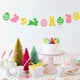 thumbnail image 1 of Decoraciones de Pascua, adornos de Pascua, regalos de Pascua, banderas de papel con purpurina con temática de Pascua, huevos de conejito, letras, decoración festiva de Pascua, banderas de fiesta, band, 1 of 6