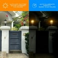 thumbnail image 4 of 2 Pack Solar Lamp Post Lights with Remote Controlled, 6000K 120 Lumens, IP65 Waterproof for Garden/Yard/Gate Lighting, 4 of 12