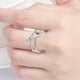 thumbnail image 4 of 2022 Mujeres Chapado en Oro Anillo de Acero Inoxidable Hueco Anillo de Corazón para la Joyería Femenina Anillo de Doble Capa Conjunto, 4 of 7