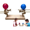thumbnail image 1 of Batalla de Globos de Bambú - Marionetas de esgrima de madera hechas a mano (2024), Juego de batalla de robots de madera para 2 jugadores, Batalla de globos de ritmo rápido, 1 of 5