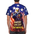 thumbnail image 7 of Omeoer Funny Patriotic Eagle Graphic T-Shirt Guess Who Just Got Noticed USA Flag Short Sleeve Crewneck Tee for Men Women, 7 of 7