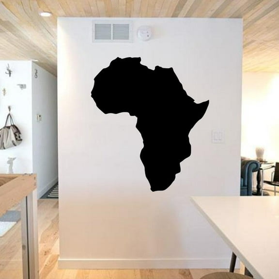 Map Of Africa Wall Stickers Classic Bedroom Wall Decals Map Silhouette Home Decor Removable Murals Living Room Decoration 48x43cm