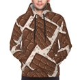 thumbnail image 4 of Hoodies for Men - Chocolate Pattern cute Long Sleeve Comfrt Men'S Fashion Hoodies & Sweatshirts, Sweatshirts for Men Hoodies Pullover Clothing Clothes with Pouch, 4 of 7
