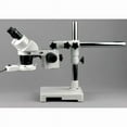 thumbnail image 2 of AmScope 10X-20X-30X-60X Stereo Microscope on Single-Arm Boom with Ring Light New, 2 of 4