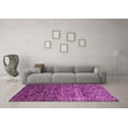 thumbnail image 3 of Ahgly Company Indoor Round Oriental Purple Modern Area Rugs, 5' Round, 3 of 4