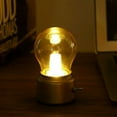 thumbnail image 2 of Splihome Night Light Led Bulb Portable Mini Table Lamp Usb Rechargeable Battery golden, 2 of 7