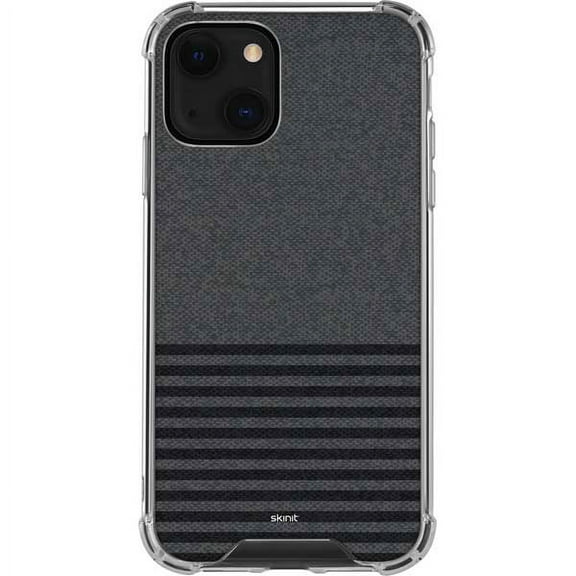 Skinit Stripes Black and Grey Stripes iPhone 13 Clear Case