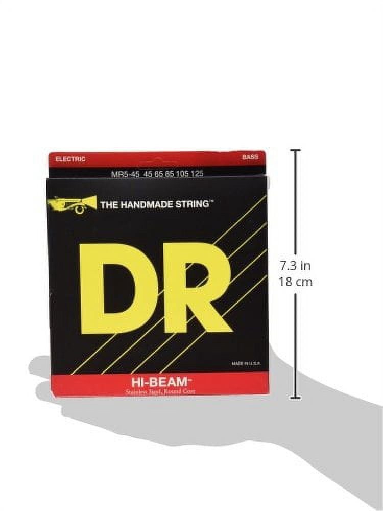DR Strings Hi-Beam MR5-45 Medium 5-String Stainless 45-125
