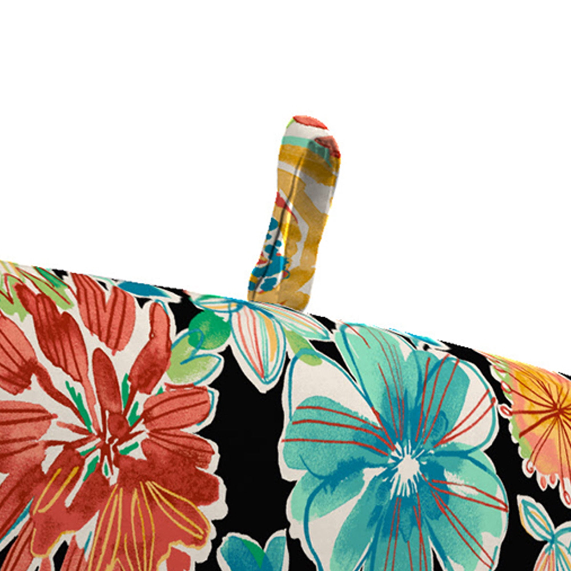 44" x 22" Rectangular Outdoor Chair Cushion with Ties and Hanger Loop (2 Pack)