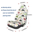 thumbnail image 3 of Yiaed Dinosaur Print Car Seat Covers,Universal Auto Seats Protector Fits for Car,SUV Sedan,Truck,Automotive Seat Covers & Accessories, 3 of 5