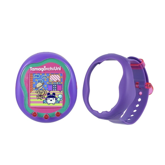 Dispositivo portátil Tamagotchi Uni Purple con juegos y accesorios