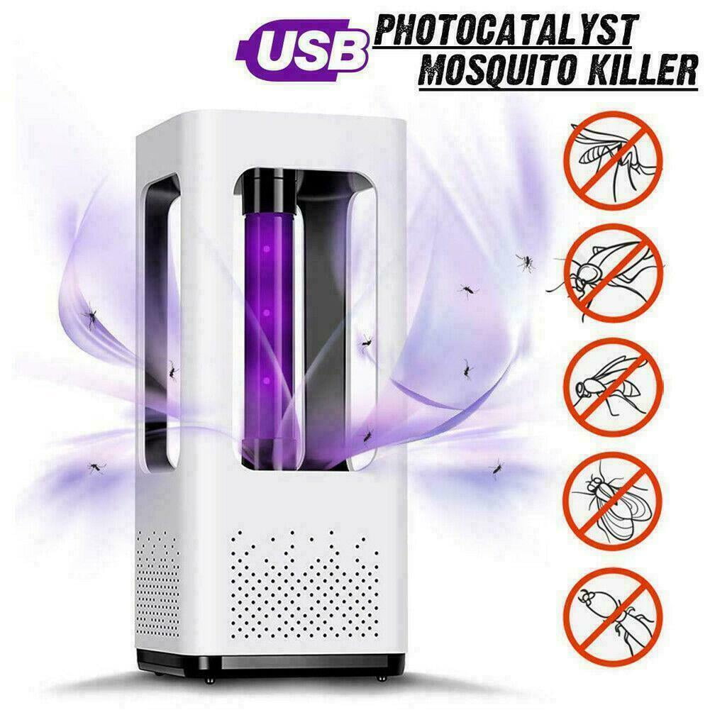 Electric LED Mosquito Insect Killer Lamp Flying Bug Zapper Trap Catcher UV Light 