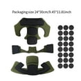 thumbnail image 2 of Vsenkes Helmet Padding Kit Lining Memory Foam Pads for Skating Outdoor Sports Riding Green, 2 of 8