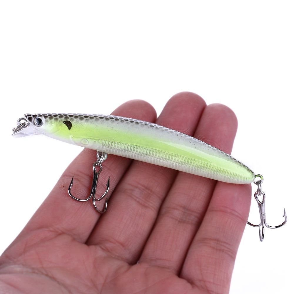 HENGJIA Fishing Deep Diving Fishing Lures Swimbait Large Sinking Minnow Lure Saltwater Jerkbait Lure 8Pcs/kit, 3.54in/0.32oz
