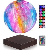 VGAzer Floating Moon Lamp, Magnetic Levitating Moon Lamp 16 Colors 5.9 inch for Home Room Decor, Birthday Gifts (16 Colors Galaxy Surface)