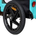 thumbnail image 6 of Leumius Pet Bike Trailer Dog Cart for Bicycle, Easy Folding Cart Frame, Quick Release Wheel, Non-Slip Floor, Internal Leash for Small and Medium Pets Light Blue, 6 of 9