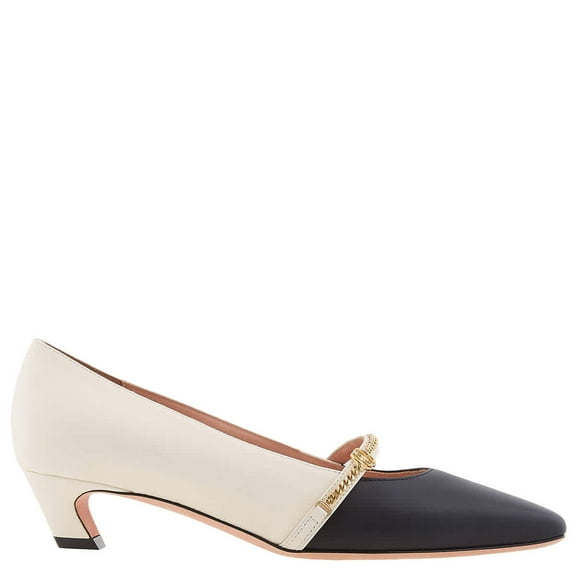 Bally Sylt Square Toe Patent-Leather Pumps, Size 5.5