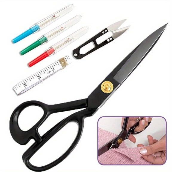 Professional 9 Inch Sewing Scissors for Fabric Cutting,Ultra Sharp,Heavy Duty Fabric Shears for Smooth,Precise Cuts on All Fabrics and Leather,for Tailors,Dressmakers,Crafters,and Artists