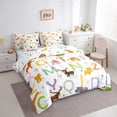 thumbnail image 3 of Homewish Cartoon 26 Letters 7-Piece Bedding Comforter Set,Cute Deer Lion King Bedding Sets,Hawaii Coconut Tree Bed Sheets For Kids,Ultra Soft Home Decor Reversible, 3 of 8