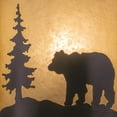 thumbnail image 4 of Vaxcel Bozeman 1 Light Bronze Rustic Bear Tree Indoor Outdoor Flush Wall Sconce, 4 of 8