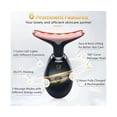 thumbnail image 2 of 7 Colors LED Face Neck Massager Red Light Therapy Skin Care Black, 2 of 5