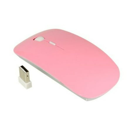 CableVantage 2.4 GHz Slim pink Optical Wireless Mouse Mice + USB Receiver for Laptop