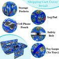 thumbnail image 2 of Shopping Cart Cover for Baby Girl Boy 2-in-1 High Chair Water Resistant High Chair Cover w/Phone Pouch Pocket Gender Neutral Cart Cover for Babies Padded Grocery Cart Cover for Baby, 2 of 6