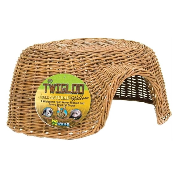 Hand Woven Twigloo Small Pet Hideout, Large