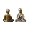 thumbnail image 3 of Acahhotxx Buddha Statue, 10Pcs/set Buddhas Statue Small Ornaments Brass Figurine Artistic Religious Desktop Decorations, 3 of 3