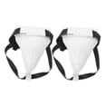 thumbnail image 6 of ROSENICE Groin Protectors Crotch Guard 2Pcs 9.04X6.68X0.39In White Pu Abs Engineering Plastic Sponge Boxing Training, 6 of 8