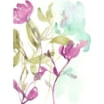 thumbnail image 2 of Goldberger, Jennifer 25x32 Gold Ornate Wood Framed with Double Matting Museum Art Print Titled - Fuchsia And Olive Bouquet I, 2 of 4