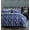 Blue, variant on Chezmoi Collection Soft Microfiber Printed Military Camo Bedding Set, 3-Piece Black Gray Camouflage Comforter Set, Queen Size