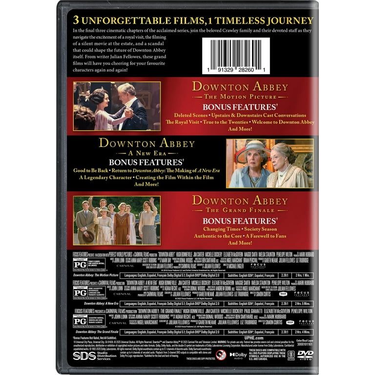 Downton Abbey: 3-Film Collection (DVD), Drama, Universal - Walmart.com