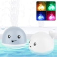 thumbnail image 2 of Baby Light Up Bath Toys, Whale Automatic Spray Water Bath Toy with LED Light, 2 of 4