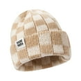 thumbnail image 2 of Stay Cozy this Winter with Women‘s Checkerboard Skull Caps, 2 of 6