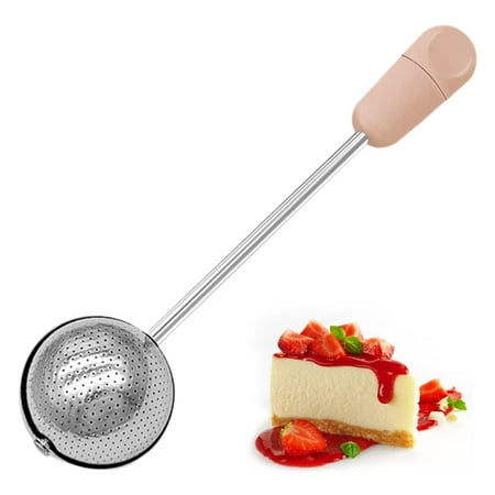 

Stainless Steel Powdered Sugar Shaker Duster Flour Sifter Powder Duster Baking Powder Sifters For Baking Tools