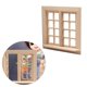 thumbnail image 2 of Multipurpose Miniature Sturdy Wood Window Panel Accessory for Dollhouses Decoration Portable for 1 12 Scale Models, 2 of 5
